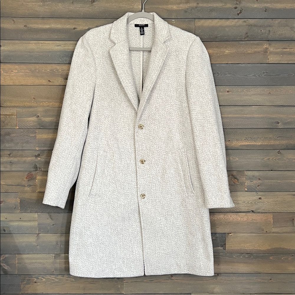 Alfani Men’s Dress Coat – Size Small - Color-Vanilla Ice